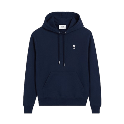 Ami Paris Hoodie 'Navy' — XXS — Front View