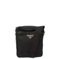 Prada Cross Body Nylon Cross Body Bag in Black, Nylon — Front View