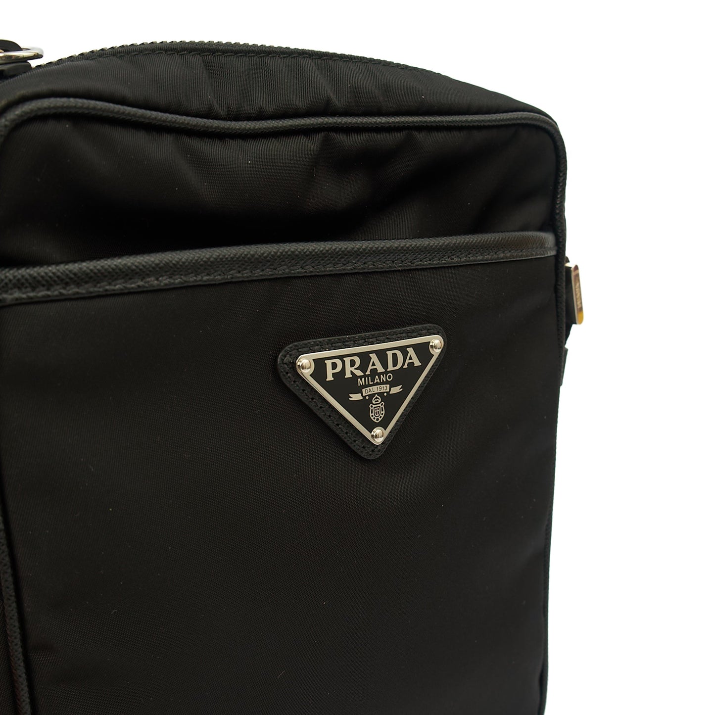 Prada Cross Body Nylon Cross Body Bag in Black, Nylon — Alternate View 12