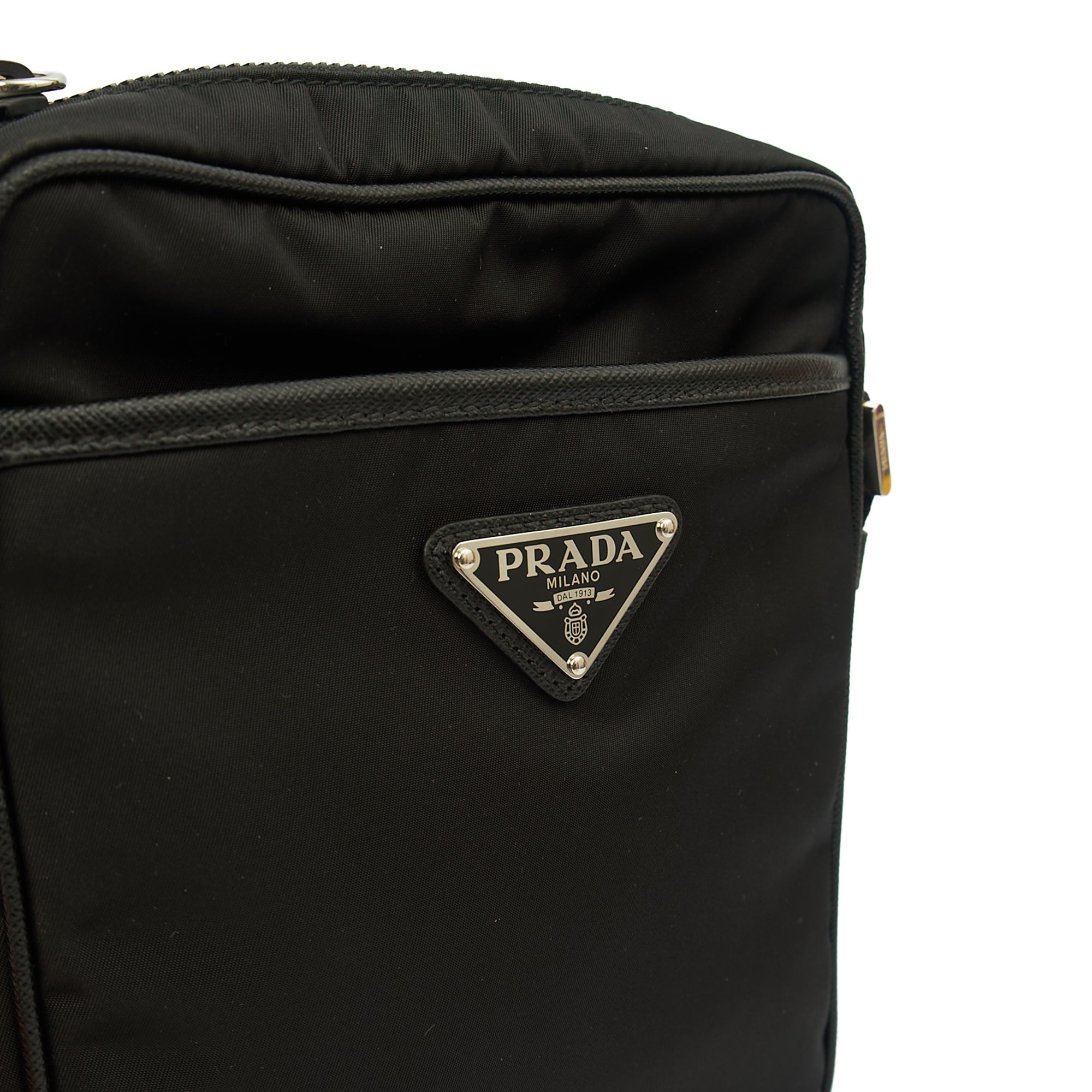 Prada Cross Body Nylon Cross Body Bag in Black, Nylon — Alternate View 19
