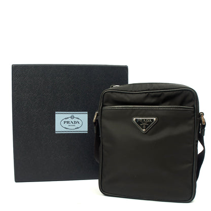 Prada Cross Body Nylon Cross Body Bag in Black, Nylon — Alternate View 7
