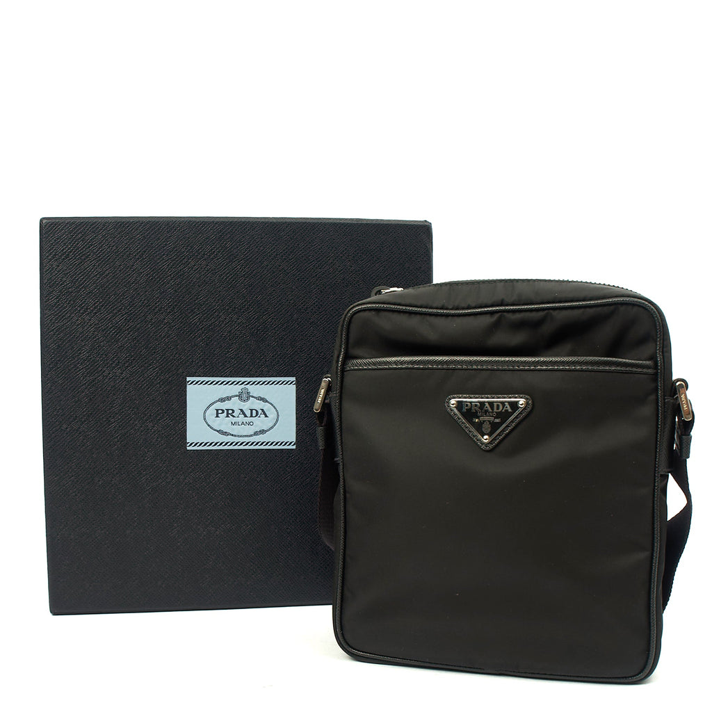 Prada Cross Body Nylon Cross Body Bag in Black, Nylon — Alternate View 21