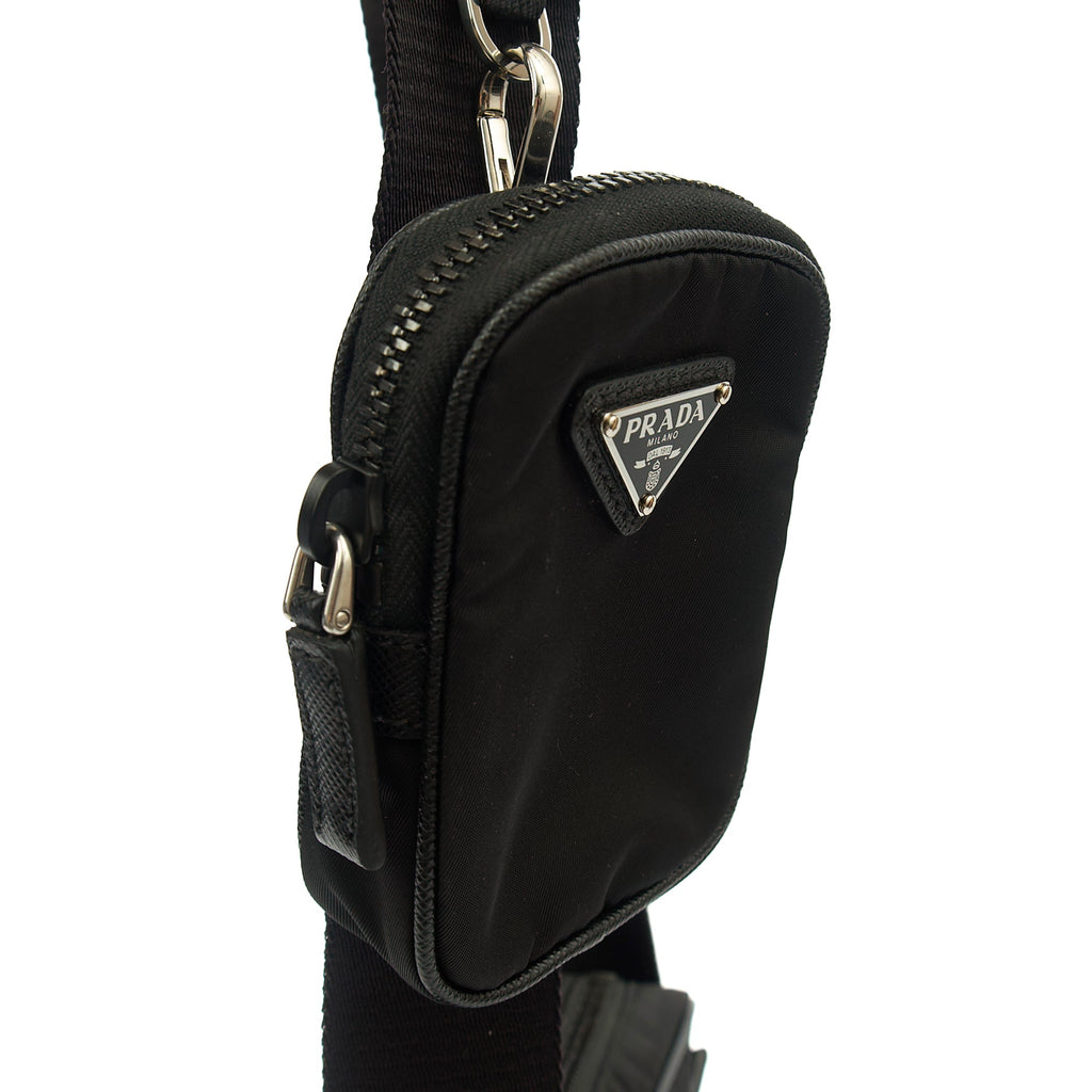 Prada Cross Body Nylon Cross Body Bag in Black, Nylon — Alternate View 20
