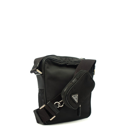 Prada Cross Body Nylon Cross Body Bag in Black, Nylon — Alternate View 9