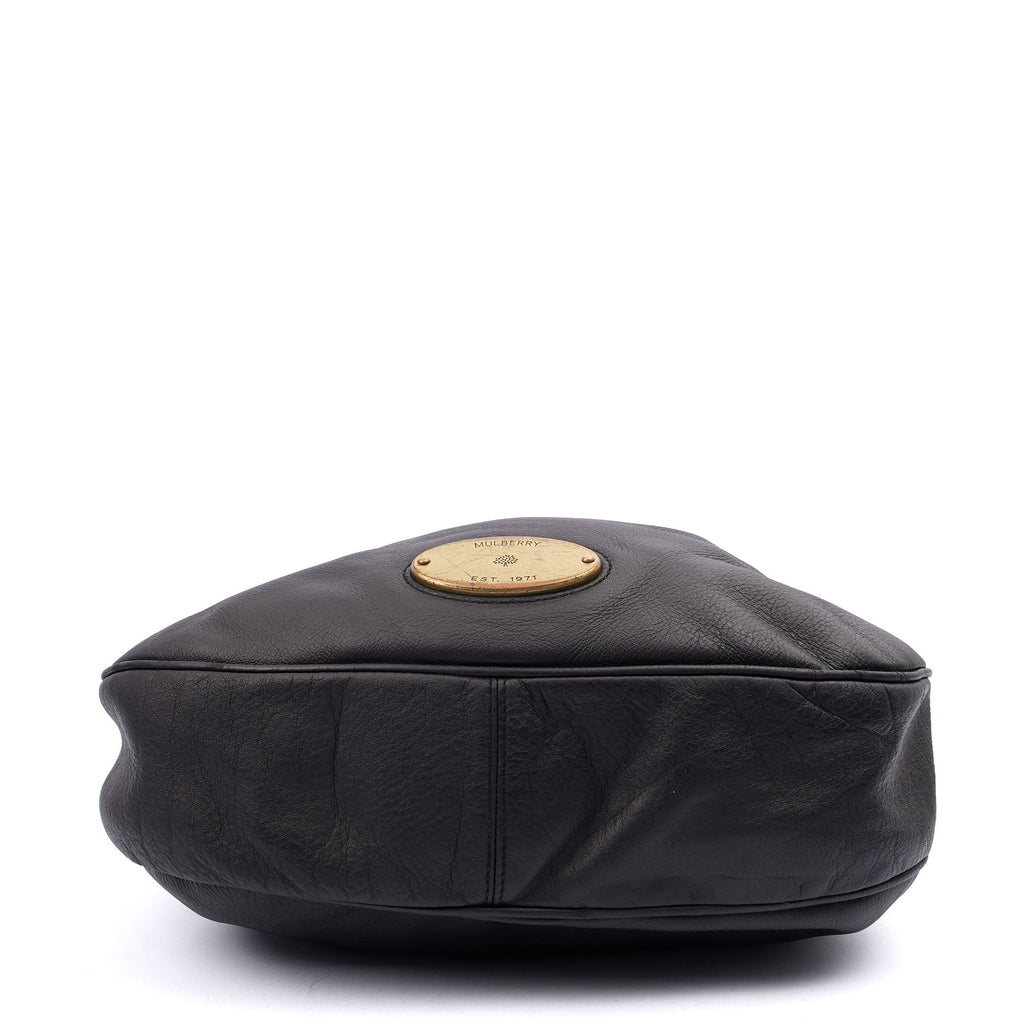 Mulberry Tote Mitzy Tote in Black, Calfskin Leather — Top View