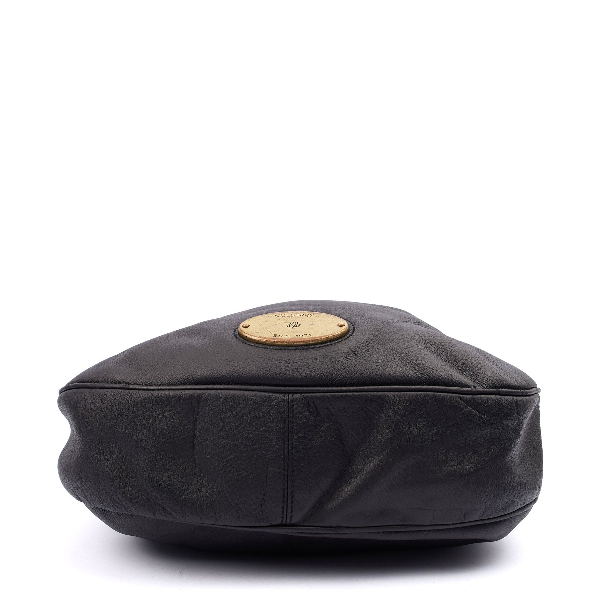 Mulberry Tote Mitzy Tote in Black, Calfskin Leather — Top View