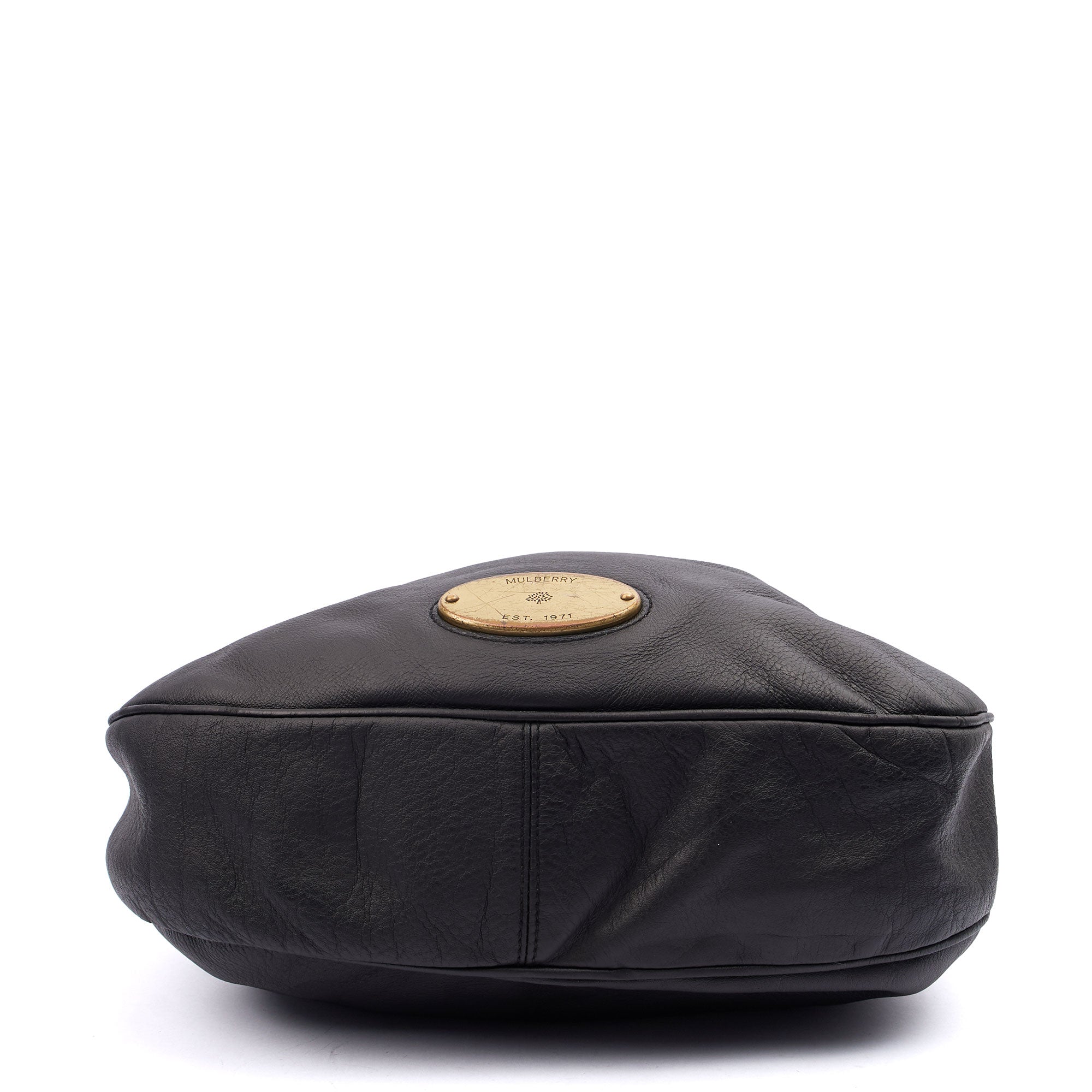 Mulberry Tote Mitzy Tote in Black, Calfskin Leather — Top View