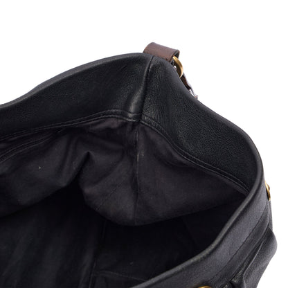 Mulberry Tote Mitzy Tote in Black, Calfskin Leather — Detail View