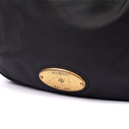 Mulberry Tote Mitzy Tote in Black, Calfskin Leather — Lifestyle View