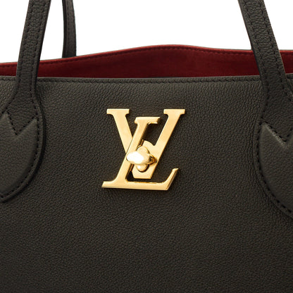 Louis Vuitton Tote Lockme Tote PM in Black, Calfskin Leather — Alternate View 18
