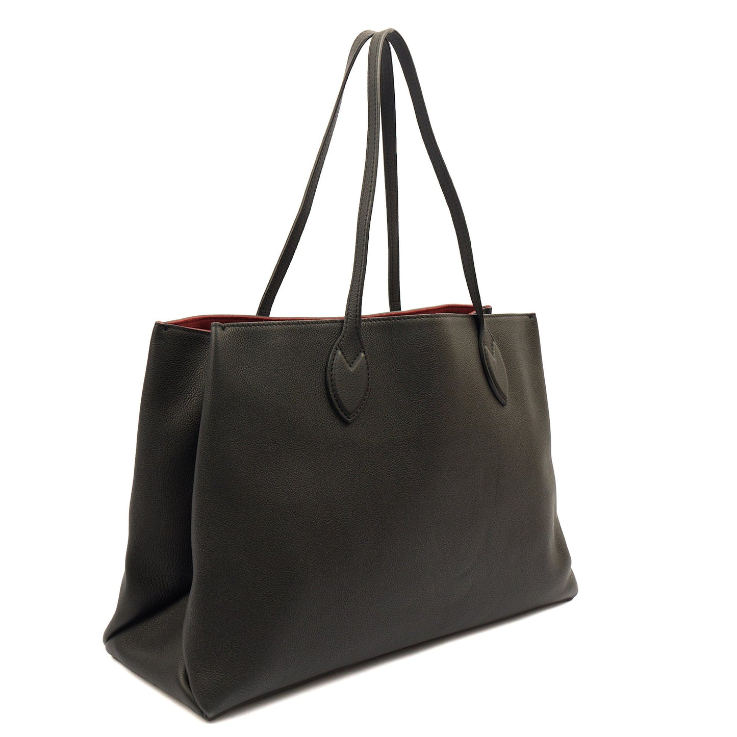 Louis Vuitton Tote Lockme Tote PM in Black, Calfskin Leather — Alternate View 8