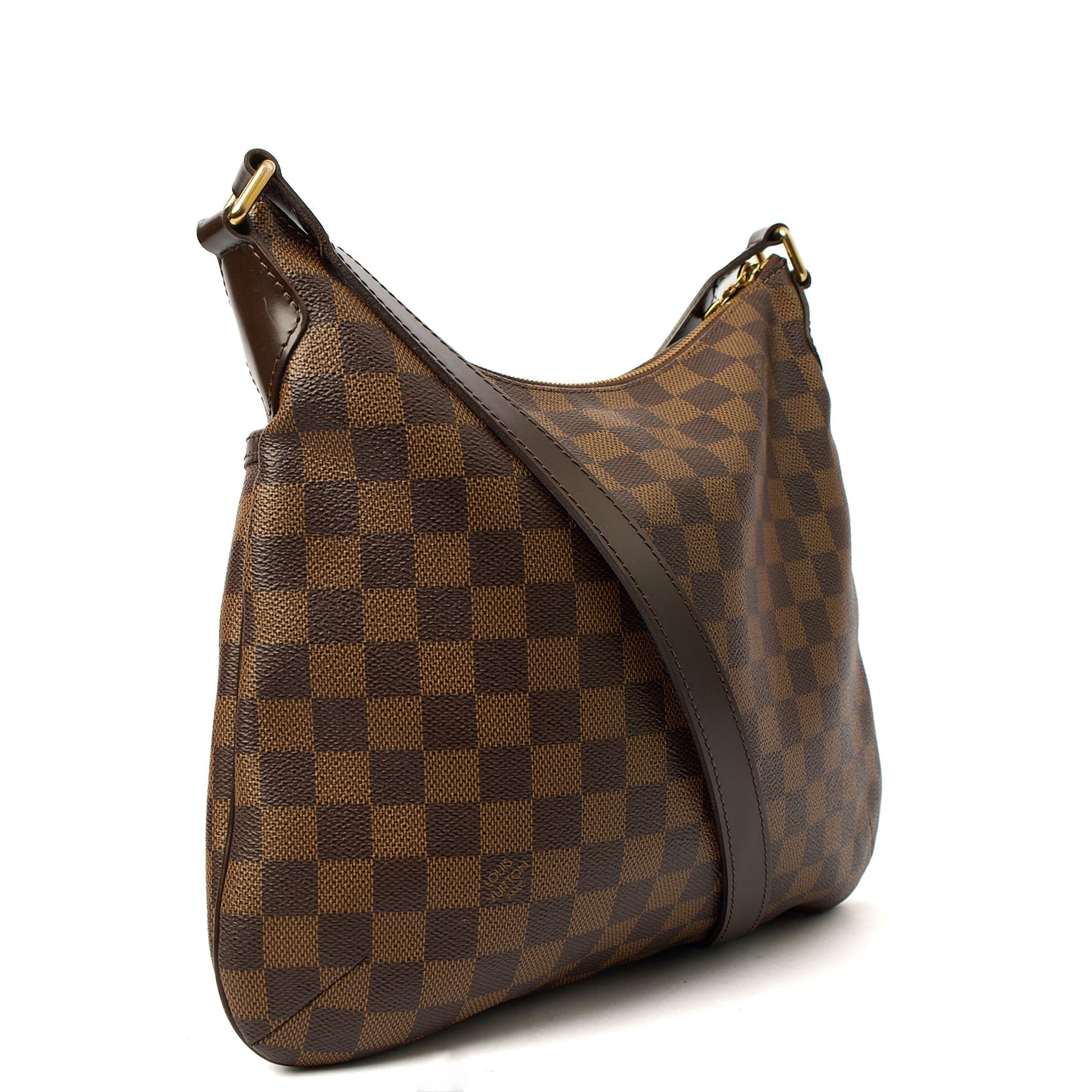 Louis Vuitton Cross Body Bloomsbury in Damier Ebene, Leather — Back View
