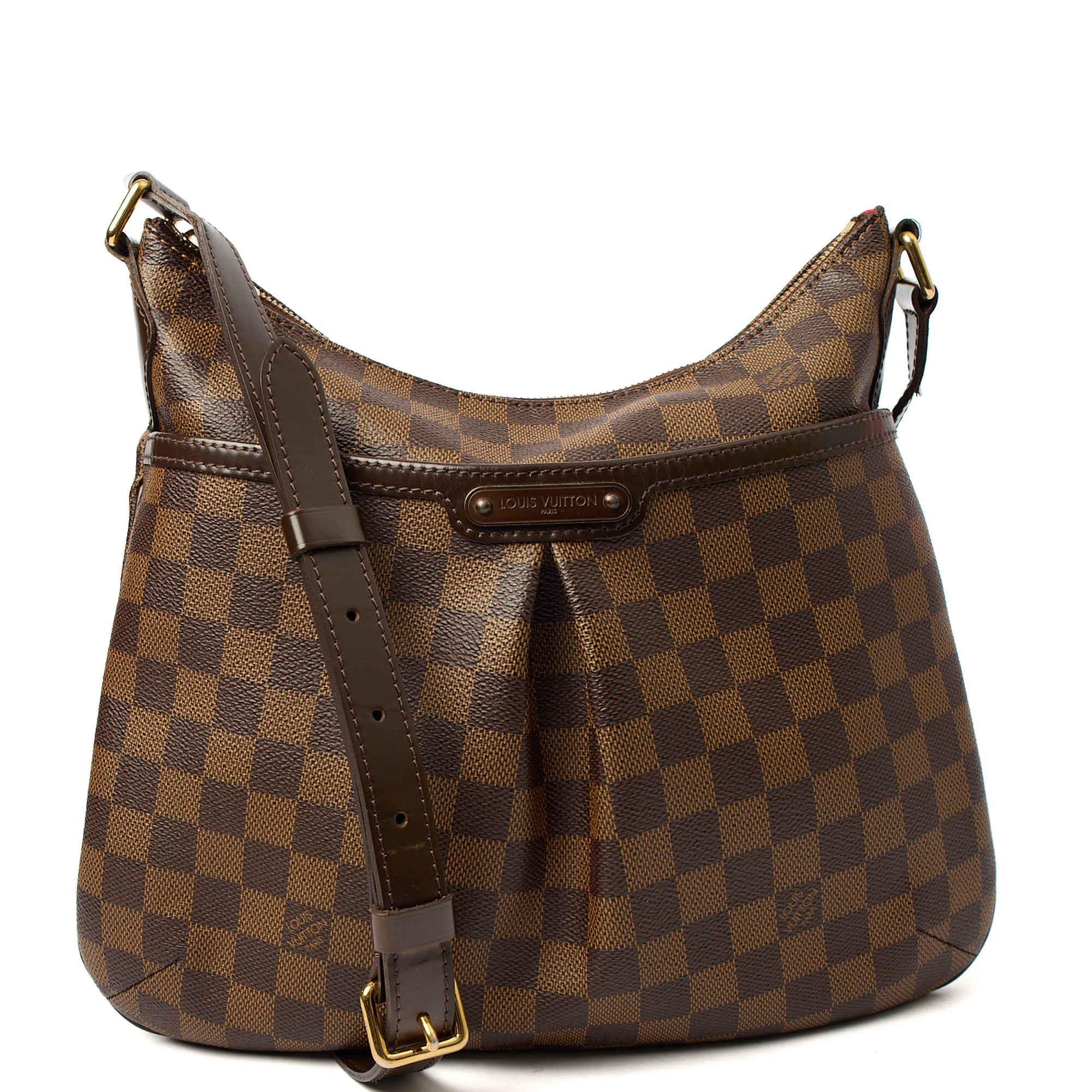 Louis Vuitton Cross Body Bloomsbury in Damier Ebene, Leather — Front View