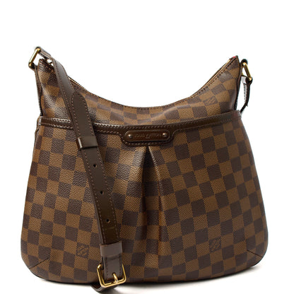 Louis Vuitton Cross Body Bloomsbury in Damier Ebene, Leather — Front View