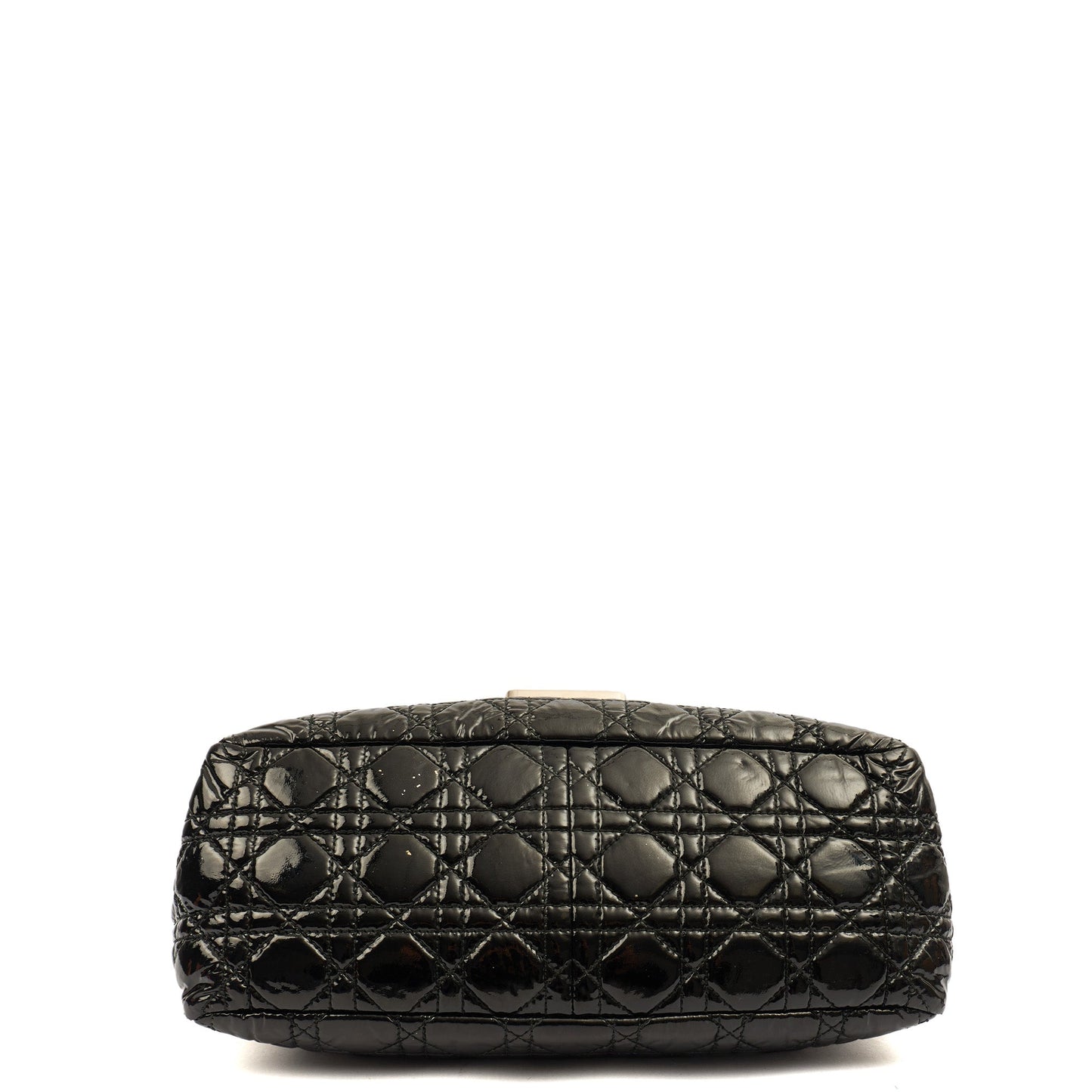 Christian Dior Shoulder Bag Miss Dior Flap Bag in Black, Cannage Quilted Patent — Lifestyle View