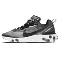 Nike React Element 87 Black White — UK 3 | EU 35.5 | US 3.5 — Front View