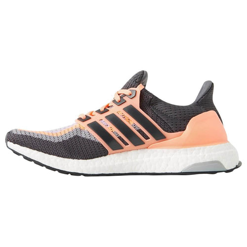Adidas Womens Ultra Boost - Sun Glow-Solid Grey-Purple Glow — UK 3.5 | EU 36 | US 4 — Front View