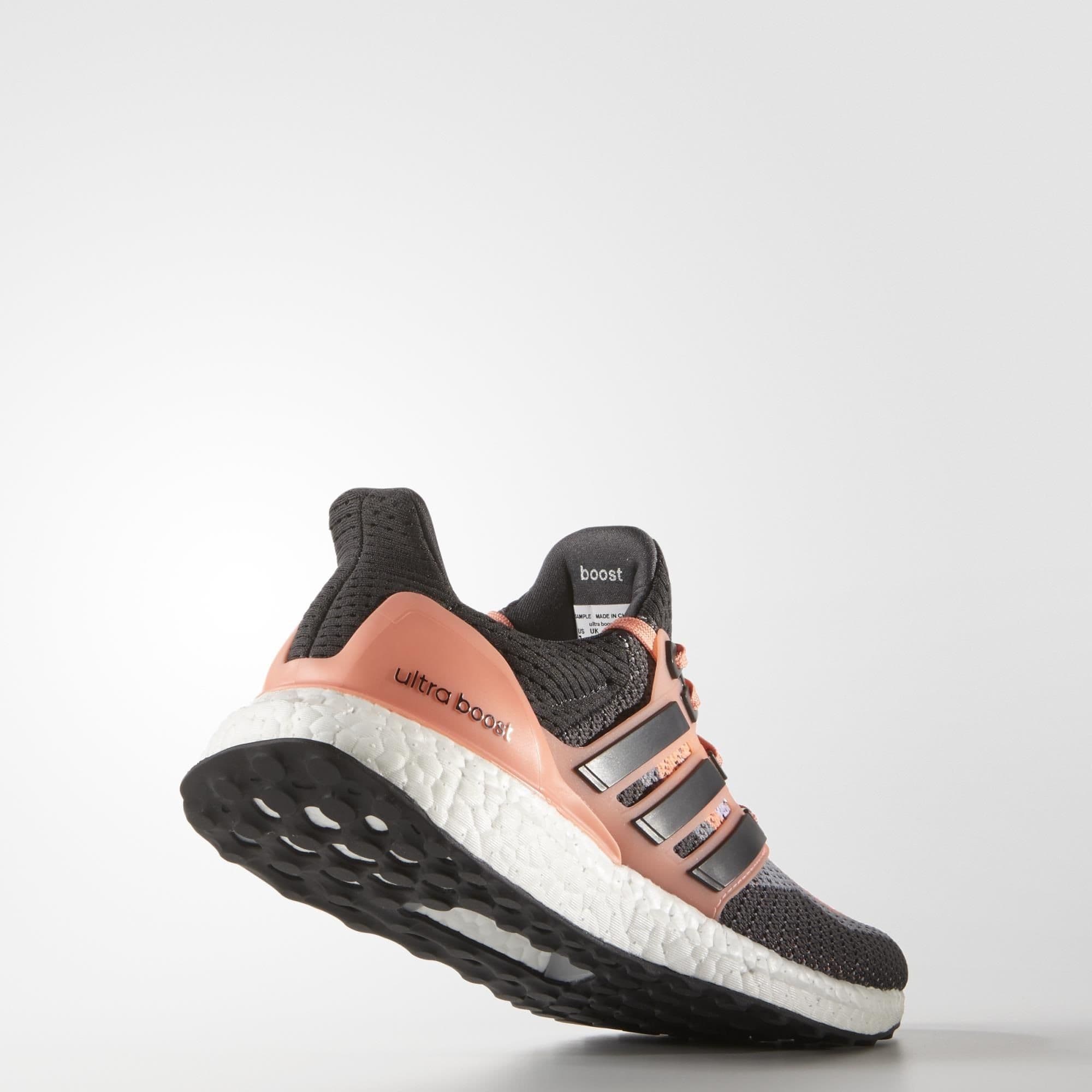 Adidas Womens Ultra Boost - Sun Glow-Solid Grey-Purple Glow — UK 3.5 | EU 36 | US 4 — Top View