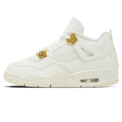 Jordan 4 Retro Metallic Gold W — 3 UK — Front View