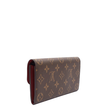 Louis Vuitton Purse Emilie Wallet in Monogram, Canvas — Side View