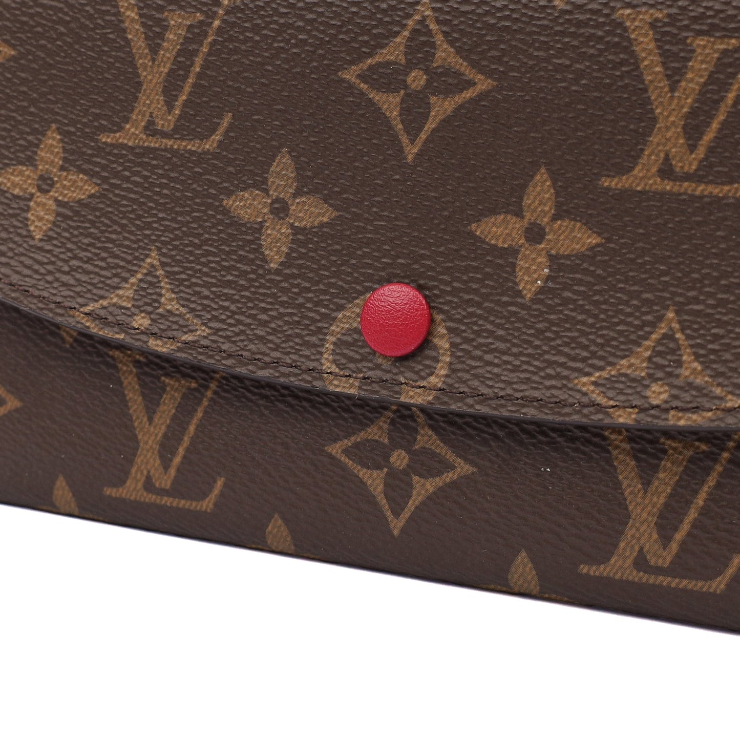 Louis Vuitton Purse Emilie Wallet in Monogram, Canvas — Detail View