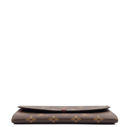 Louis Vuitton Purse Emilie Wallet in Monogram, Canvas — Top View
