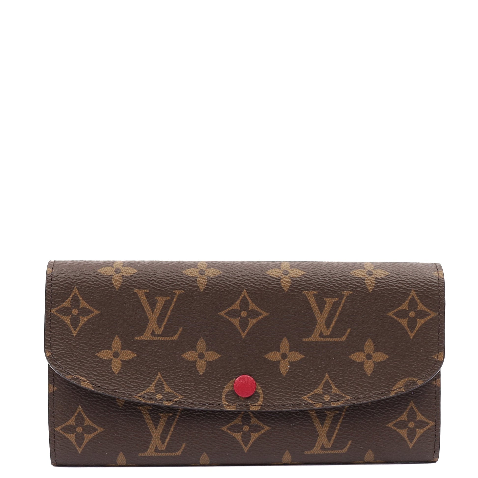 Louis Vuitton Purse Emilie Wallet in Monogram, Canvas — Front View