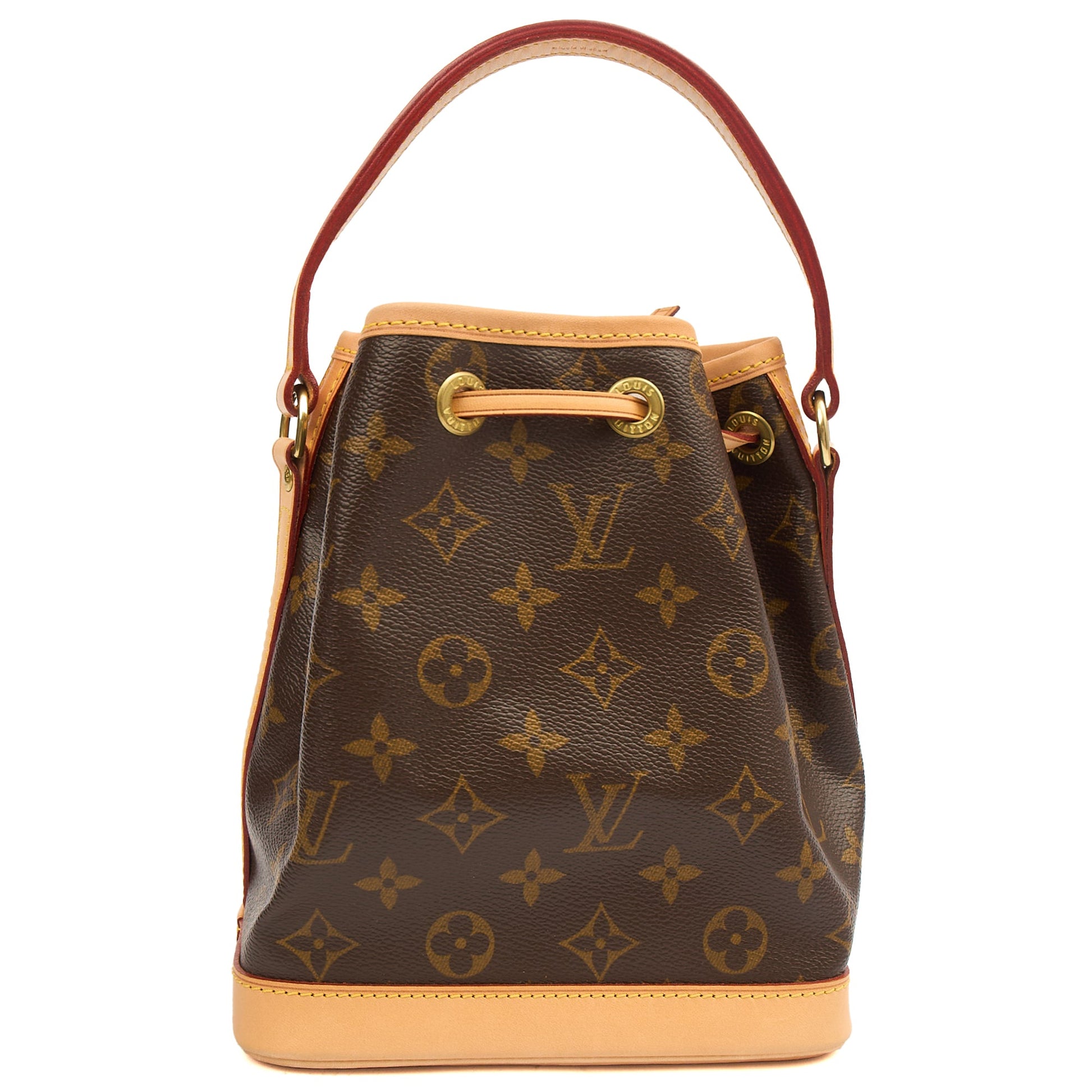 Louis Vuitton Bucket Bag Noe BB in Monogram, Canvas — Back View
