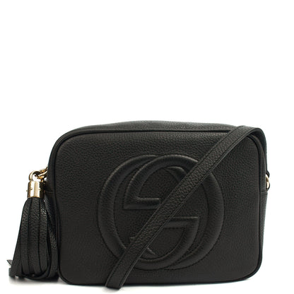 Gucci Cross Body Soho  Disco Bag - Small in Black, Leather — Front View