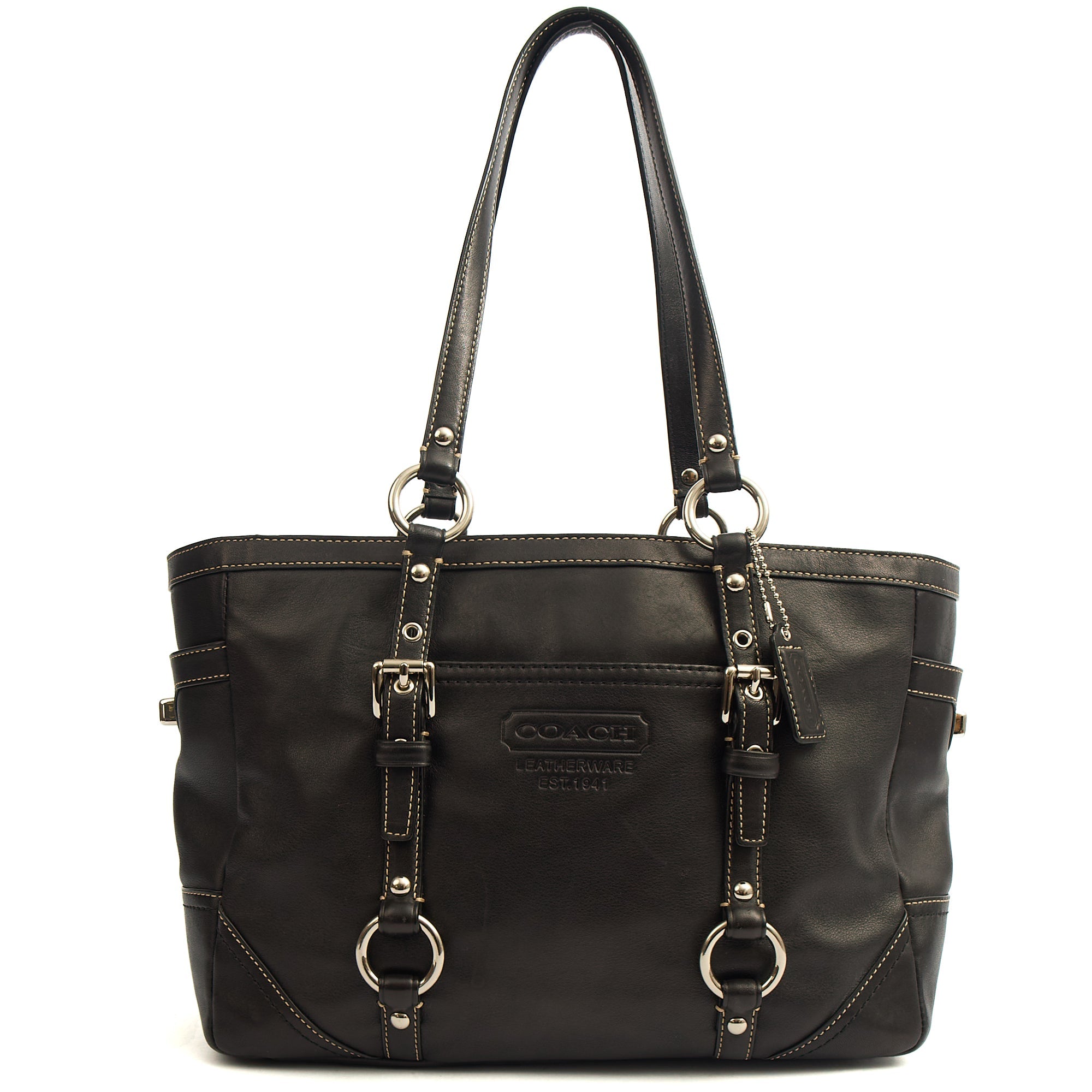 Coach Tote Gallery Tote in Black, Leather — Alternate View 13