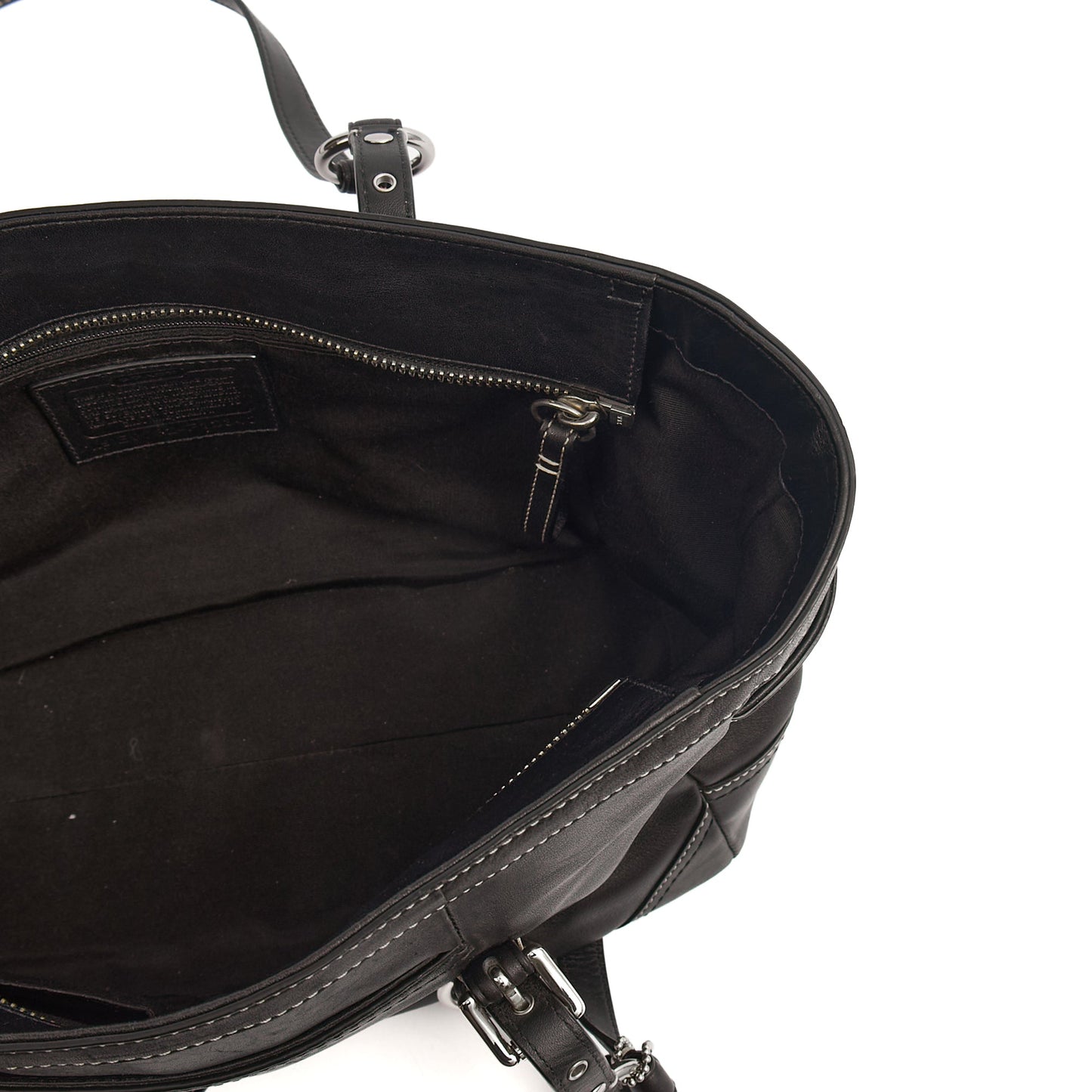 Coach Tote Gallery Tote in Black, Leather — Alternate View 11