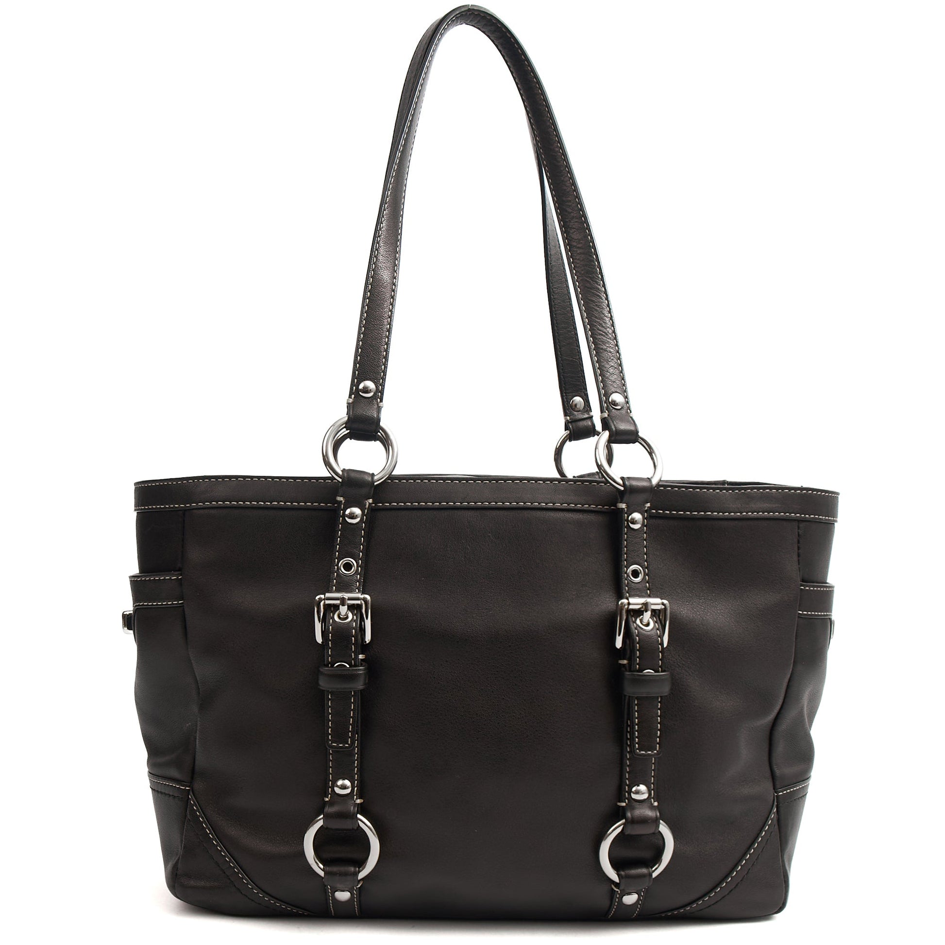 Coach Tote Gallery Tote in Black, Leather — Alternate View 9