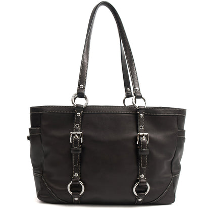 Coach Tote Gallery Tote in Black, Leather — Alternate View 9