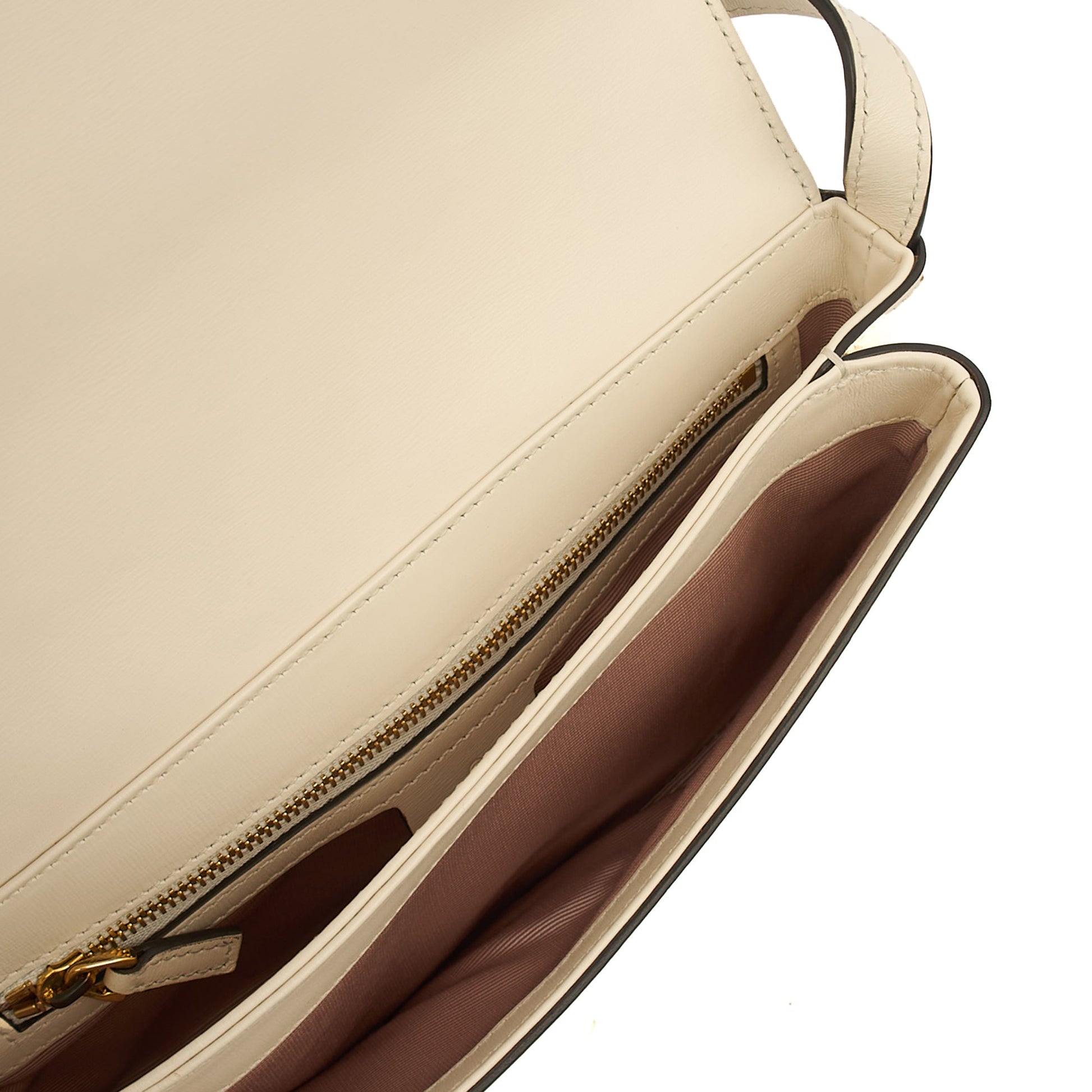 Gucci Cross Body Arli in Cream, Leather — Detail View