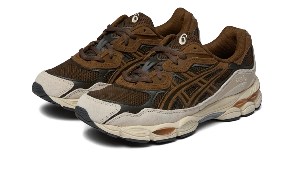ASICS Gel-NYC Brown Storm Black Coffee — vue de face