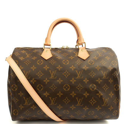 Louis Vuitton Top Handle Speedy Bandouliere 35 in Monogram, Canvas — Alternate View 13