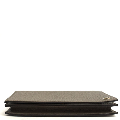 Gucci Cross Body Dollar Interlocking GG Wallet On Chain in Grey, Leather — Alternate View 10