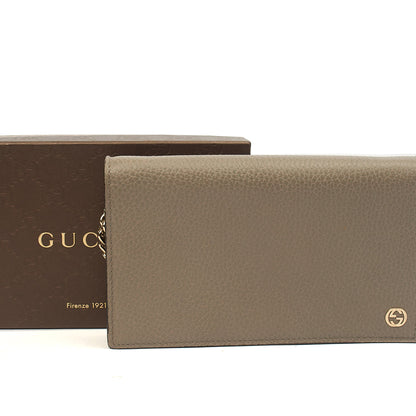 Gucci Cross Body Dollar Interlocking GG Wallet On Chain in Grey, Leather — Alternate View 18