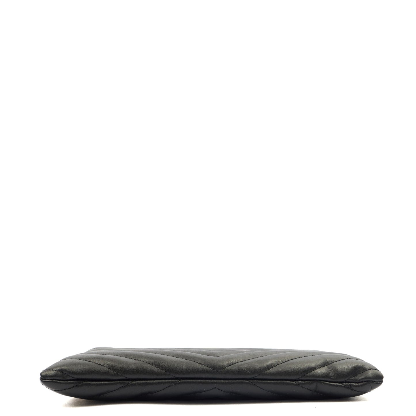Saint Laurent Clutch Monogram Pouch A5 in Taupe, Leather — Alternate View 11