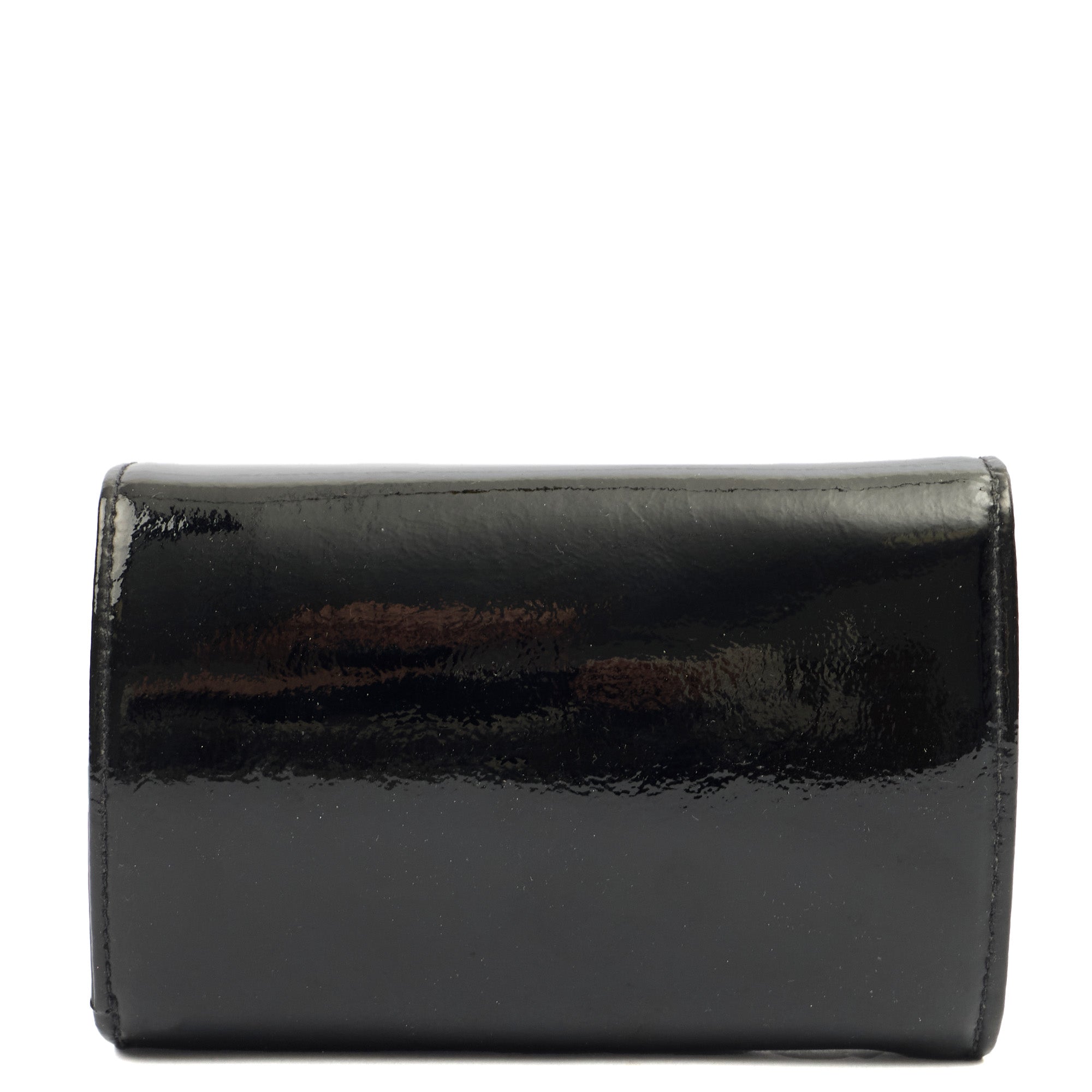 Mulberry Purse Blossom Purse in Black, Patent Leather — Back View