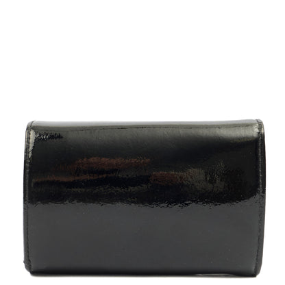 Mulberry Purse Blossom Purse in Black, Patent Leather — Back View