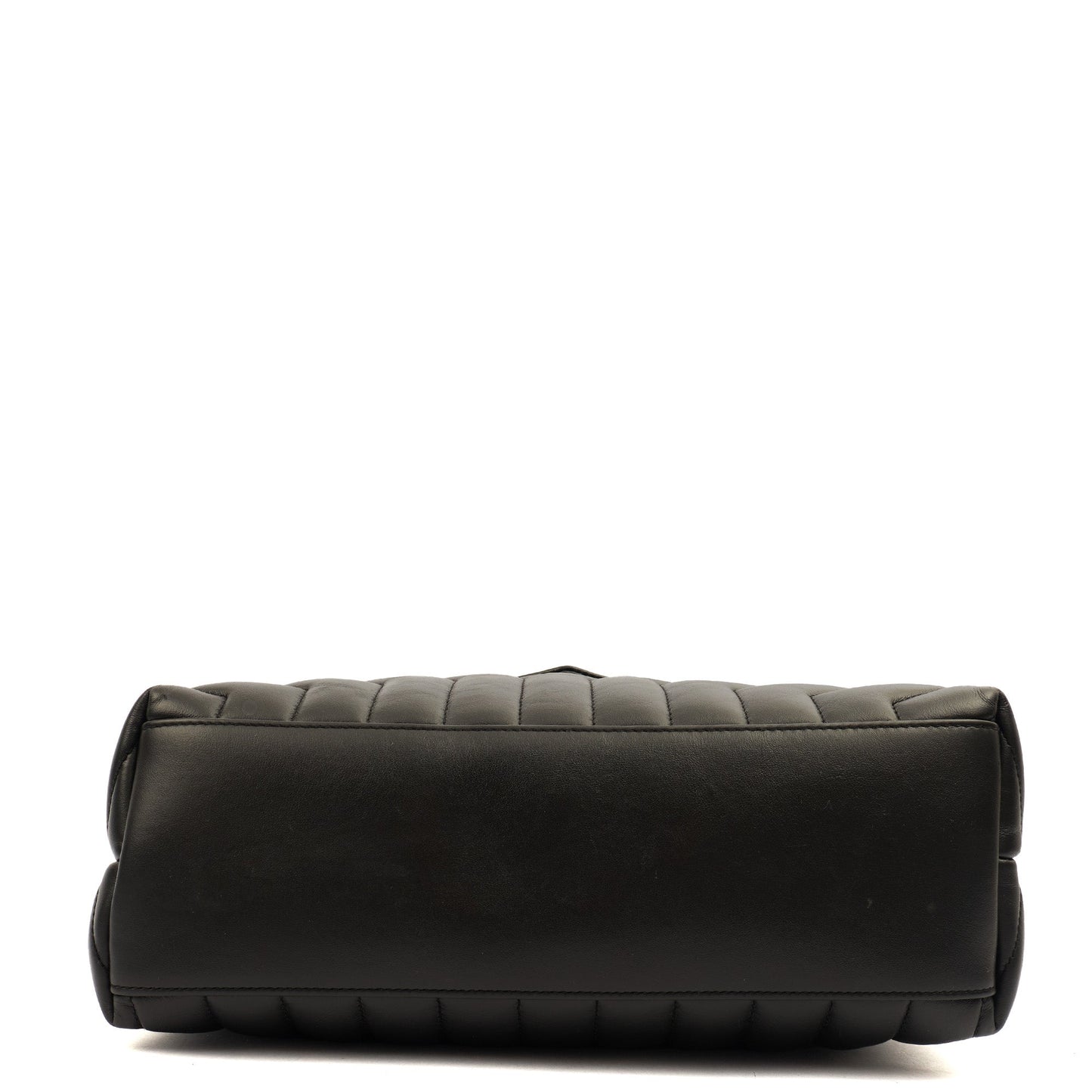 Saint Laurent Cross Body Lou Lou - Medium in Black, Leather — Detail View
