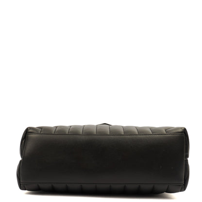 Saint Laurent Cross Body Lou Lou - Medium in Black, Leather — Detail View