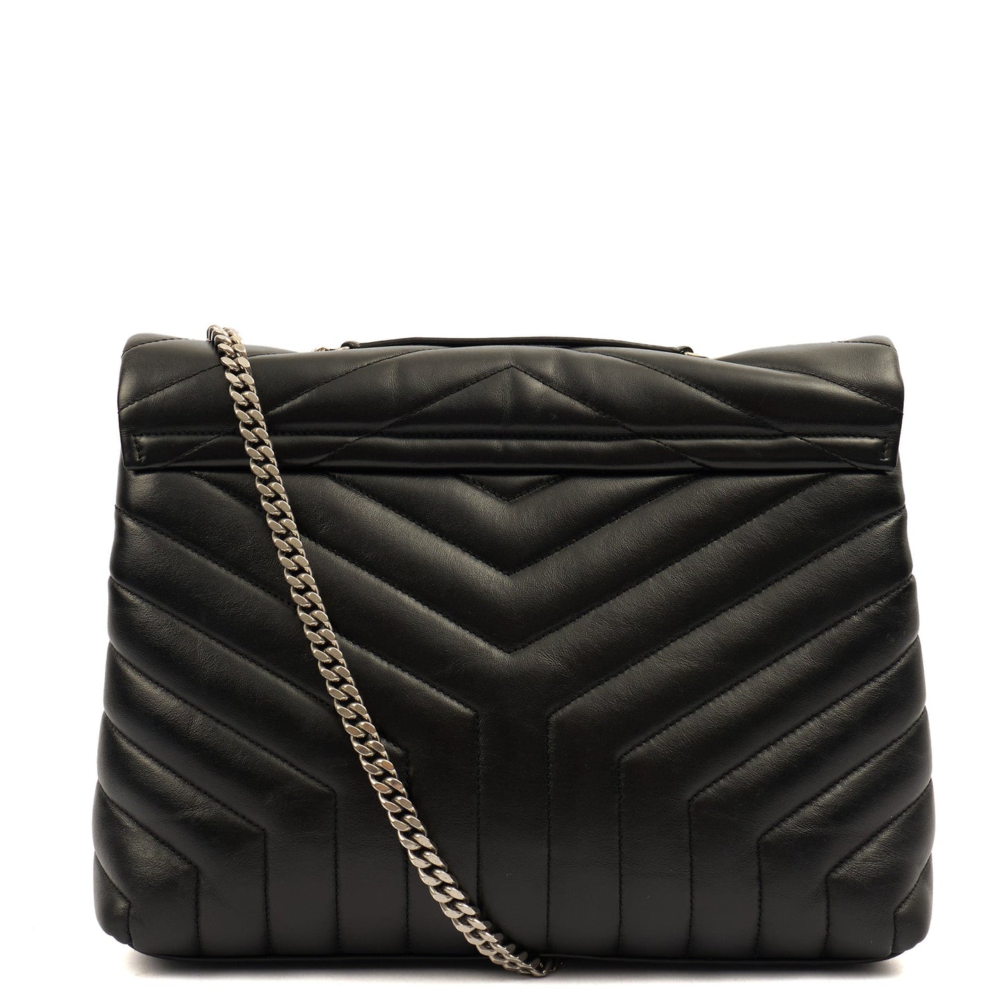 Saint Laurent Cross Body Lou Lou - Medium in Black, Leather — Alternate View 10