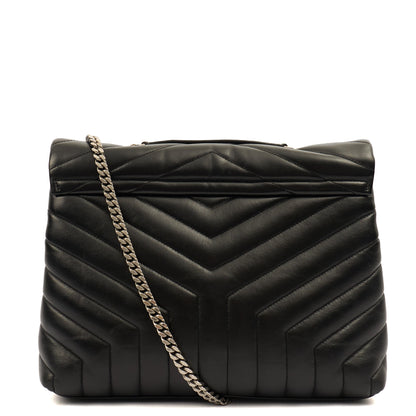 Saint Laurent Cross Body Lou Lou - Medium in Black, Leather — Alternate View 10