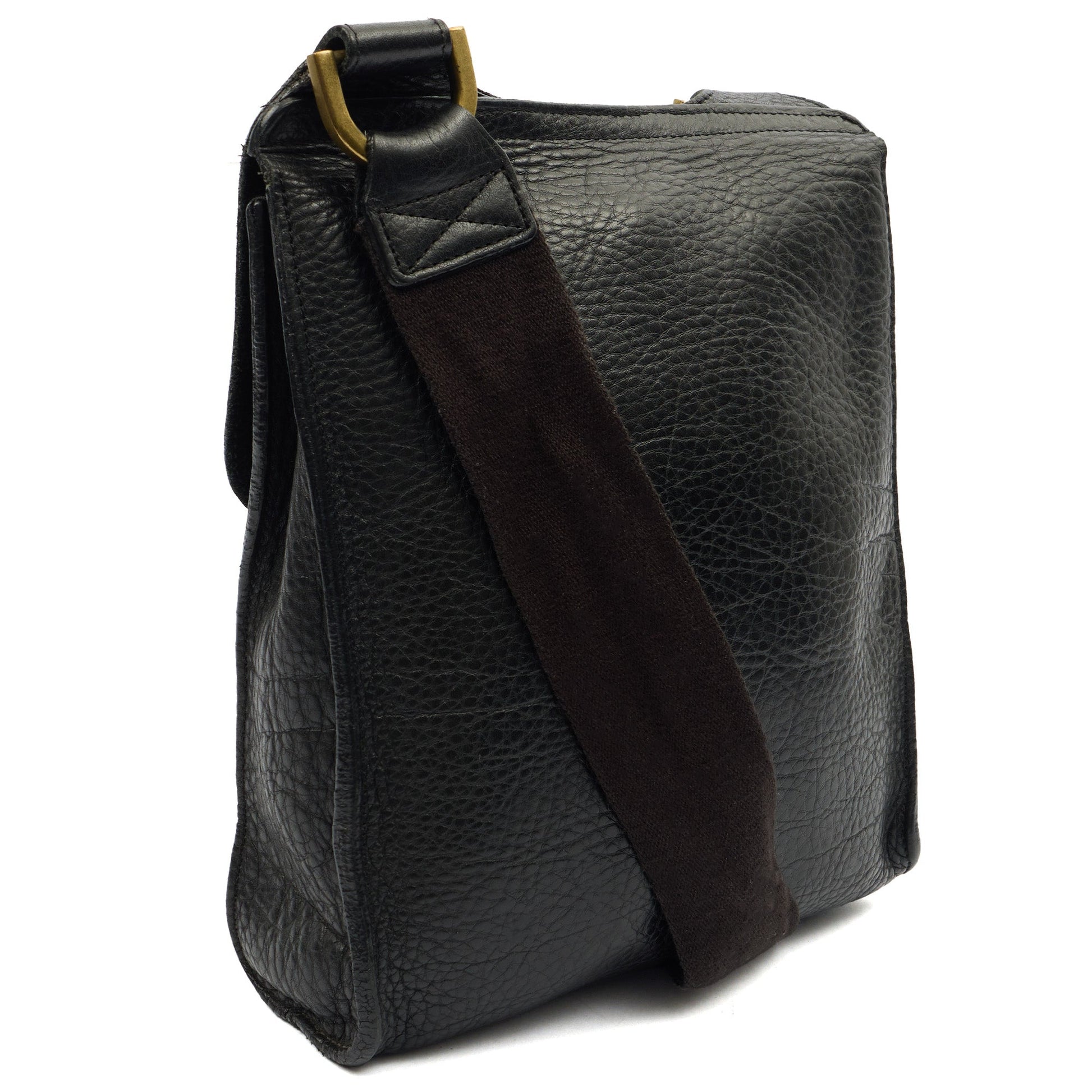 Mulberry Cross Body Antony in Black, Calfskin Leather — Side View
