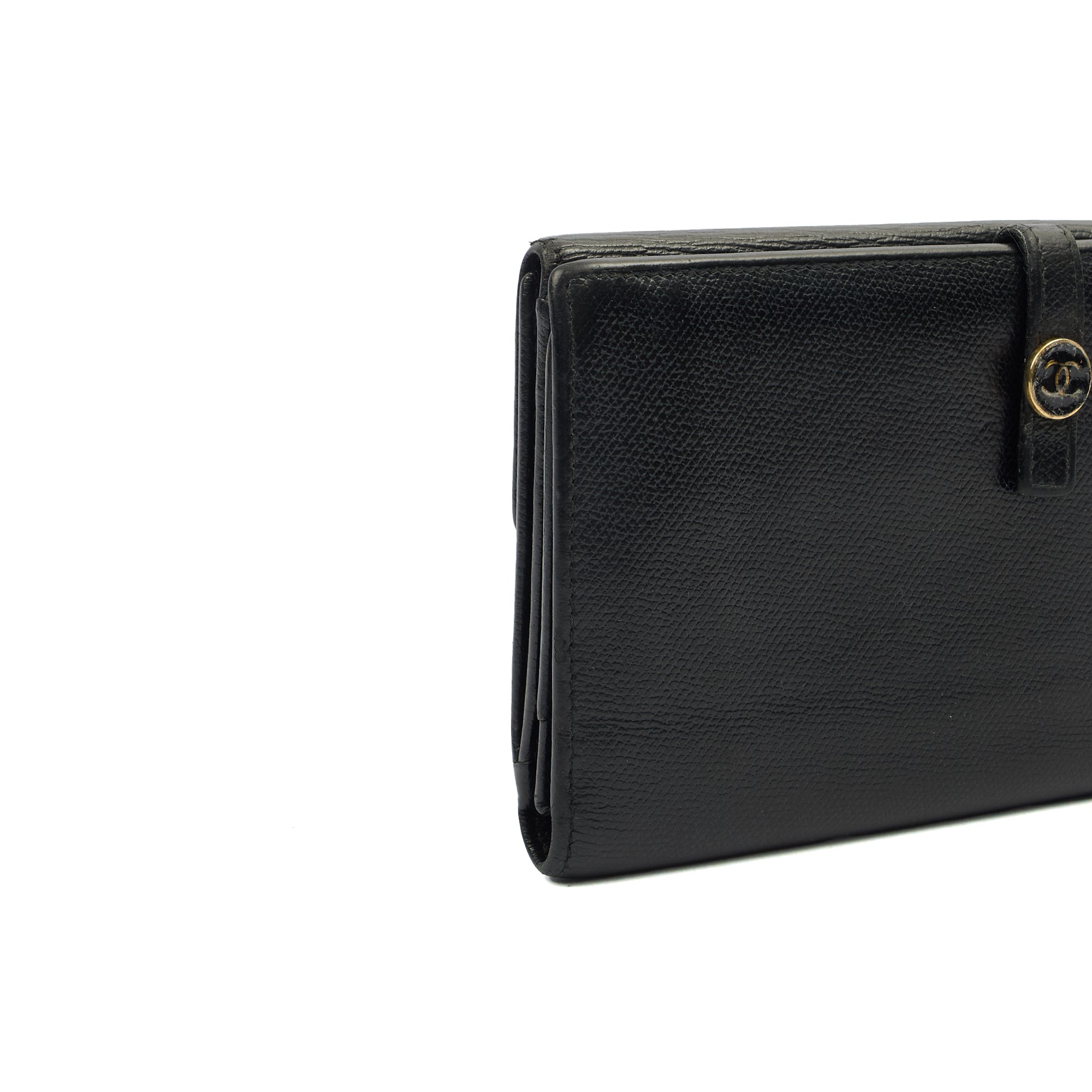 Chanel Wallet Zip Wallet in Black, Calfskin Leather — Alternate View 7