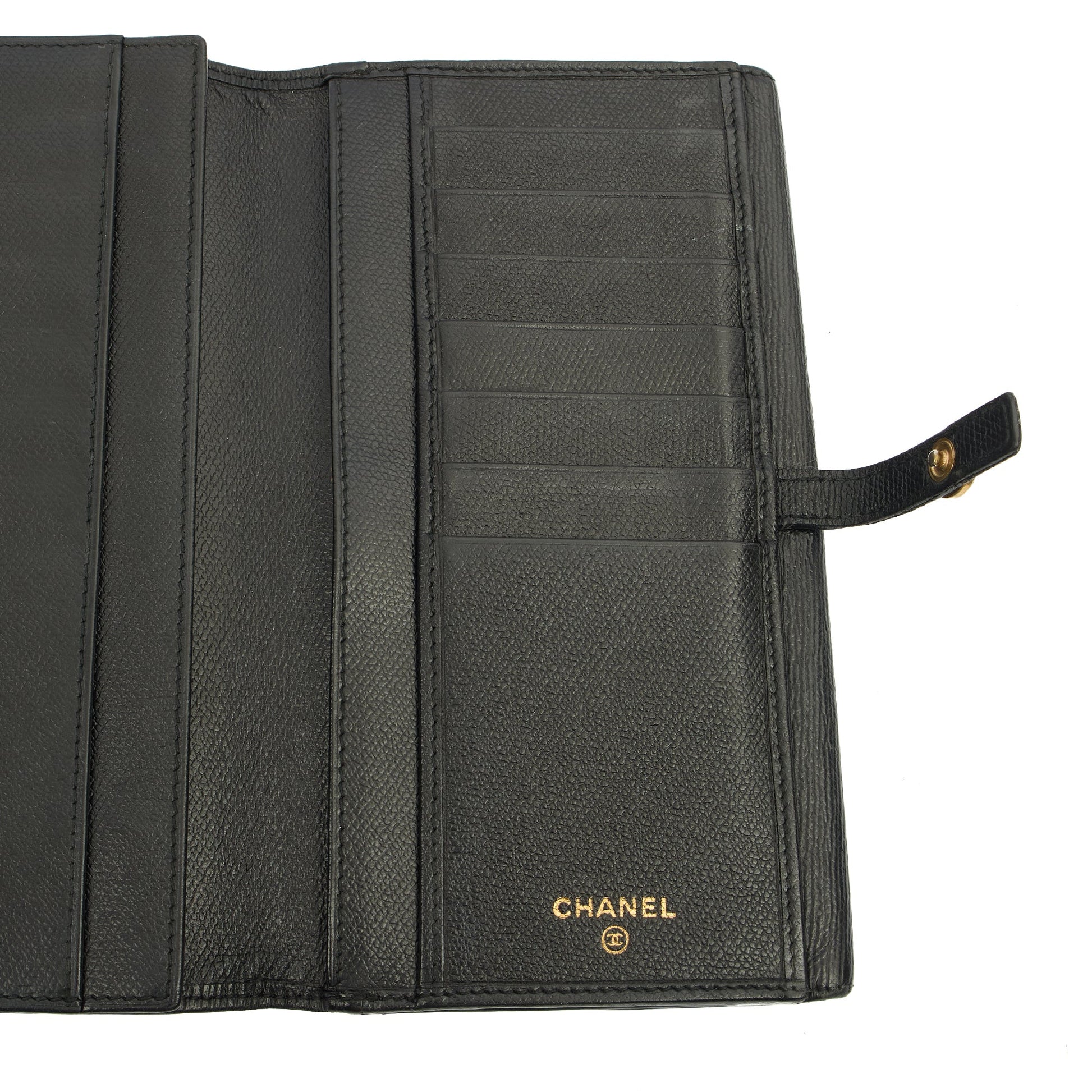 Chanel Wallet Zip Wallet in Black, Calfskin Leather — Alternate View 16