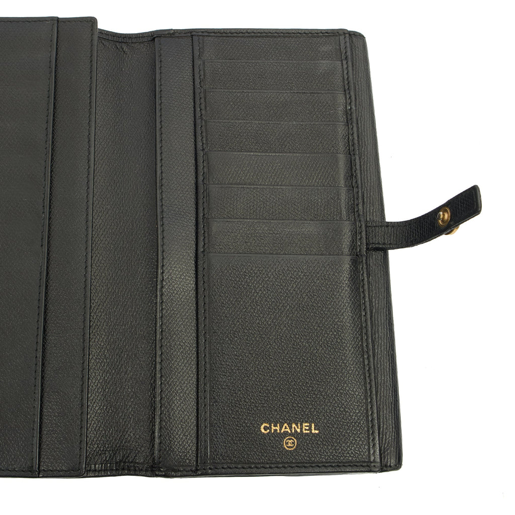 Chanel Wallet Zip Wallet in Black, Calfskin Leather — Alternate View 24