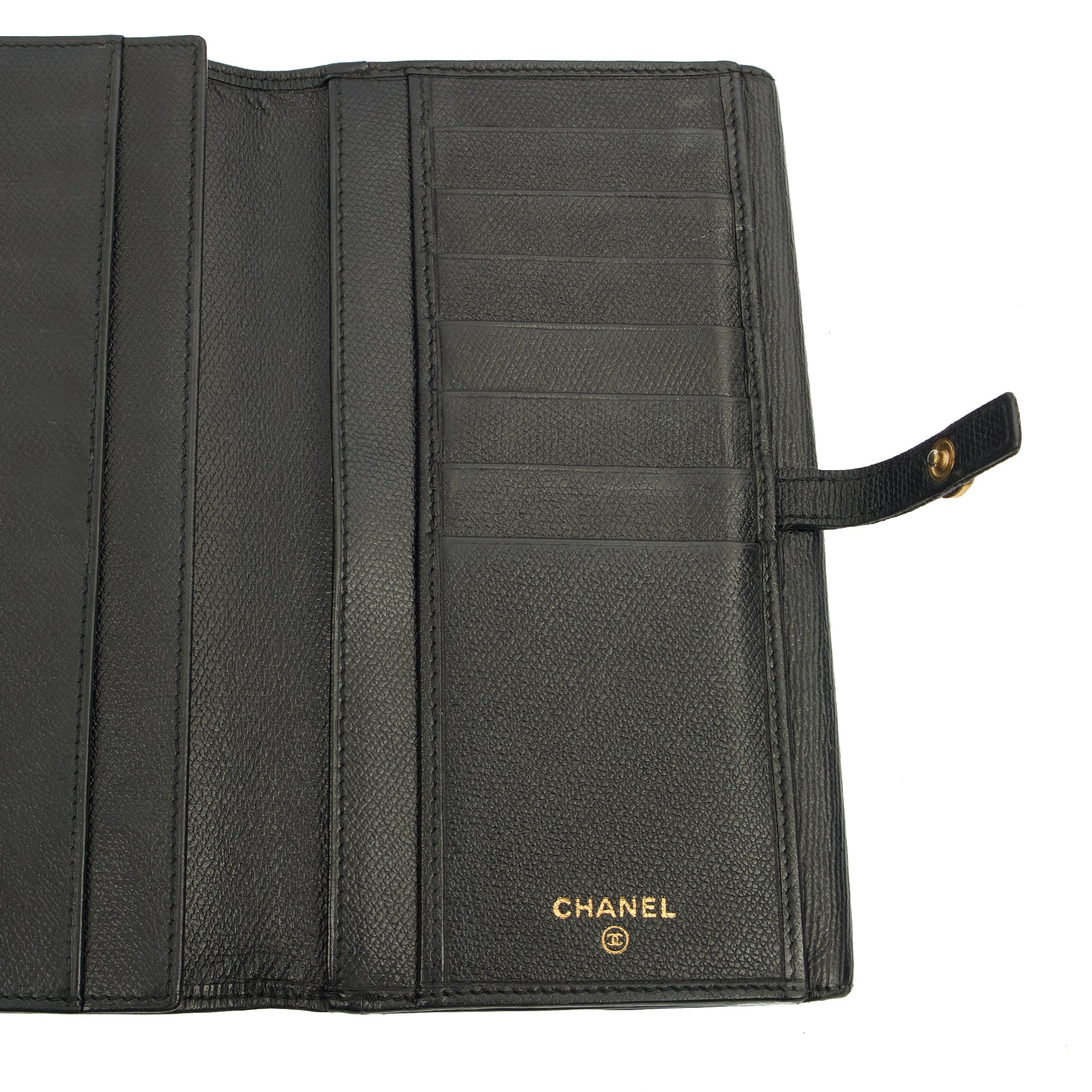 Chanel Wallet Zip Wallet in Black, Calfskin Leather — Alternate View 24